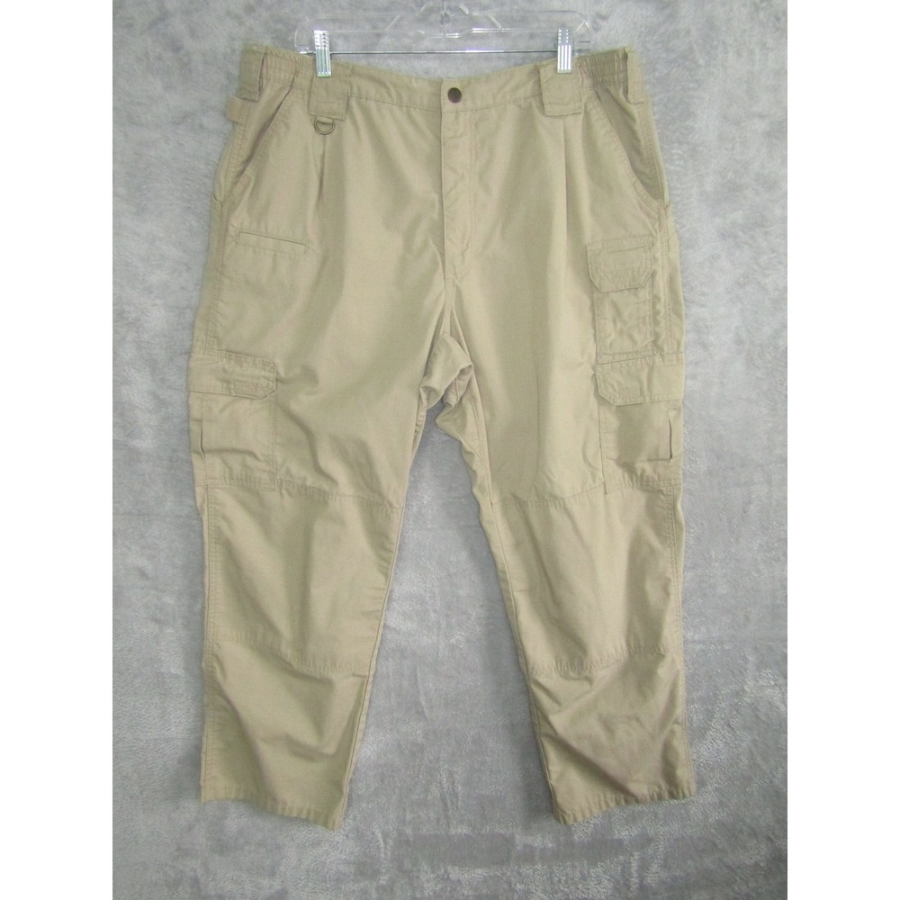 5.11 Tactical Series Men's Khaki Cargo Pants‎ Polyester Cotton Blend